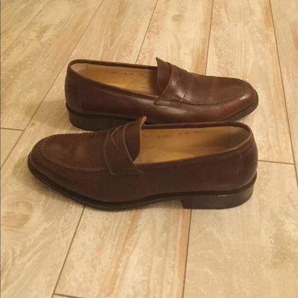 EUC Bruno magli ivy penny loafers, rust/brown, Men’s Size 8 - Picture 7 of 12